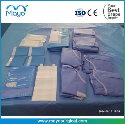 China Laparotomy Surgery use Disposable Surgical Laparoscopy Drape Pack for sale