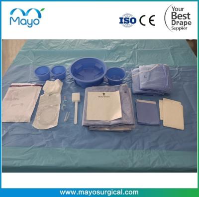 China Customized Surgical Cath Lab Angio Drape Pack Set With Interventional Device for sale