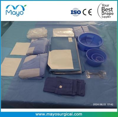 China Hospital Medical Sterile Surgical Intervention Femoral Angiography Drape Pack for sale