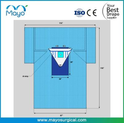 China Knee Arthroscopy Drape with Pouch, Arm Board Covers, Sterile for sale