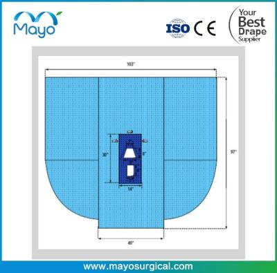 China AAMI LEVEL 3 Surgical Laparosopy / Pelviscopy Drape Sterile for sale