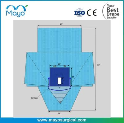 China Surgical Lithotomy Drape With Fluid Control Pouch Sterile for sale