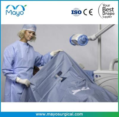 China Surgical Single Drape Water-repellent With Adhesive Triangular Opening for sale