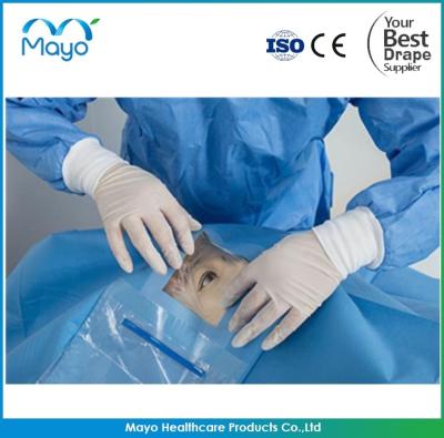 China Intravitrea Ophthalmic Surgical Drape EO Sterilized Eye Surgery Drape for sale