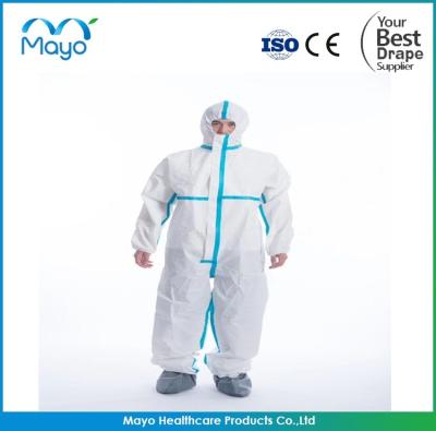 China Nonwoven Disposable Coverall Suit M-XXL Disposable Medical Consumables for sale