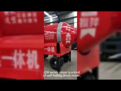 Mini Concrete Cement Mixer with 3.3 Meters Long Nylon Conveyor Belt 1000L Capacity and Construction