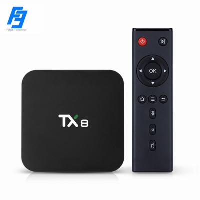 China Dual Band Internet Media Player Android 9.0 Quality ROM 2.4G/5G WiFi 100M Cheap Price Top Box TX8 4GB RAM 32GB Support 4K RK3318 Smart TV for sale