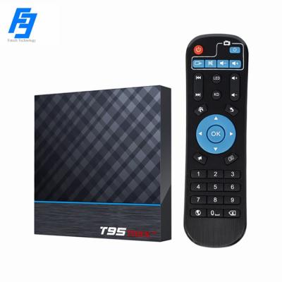 China 8K Android 9.0 TV Box 4GB RAM 32GB ROM T95 MAX+ Amlogic S905X3 Quad Core Media Player with 8K BT4.0 2.4G/5.0GHz Dual Band WiFi for sale