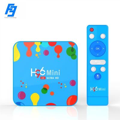 China 6K Android 1.0 TV Box Mini Android Smart TV Box Colorful Media Player 4GB 128GB H6 Allwinner 6K BT 4.0 Design H96 Dual Band WiFi HD for sale