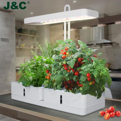 China Gelulv Mini Size Adjustable Garden With Smart Soil - 8 Potted Plants Hydroponic Indoor Garden 20 Watt Smart Garden Kit for sale