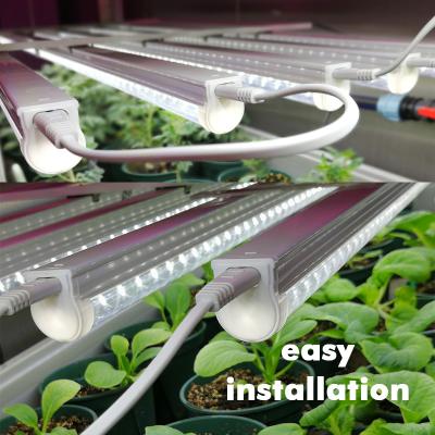 China Seed Starting J&C T5 Grow Light Fixture Full Spectrum LED Factory Grow Light Lamp Tube For Russia Market for sale