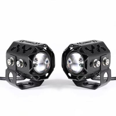 China Heat Dissipation Aluminum Fog Lights For Bike Motorcycle Headlight With White Led Motorbike Headlight for sale