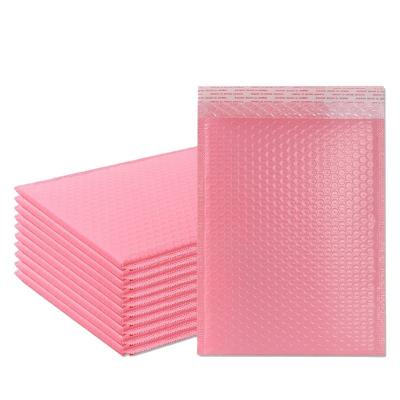 China Postal Supplier Cosmetic Strong Adhesive Ready To Ship White Matte Padding Pearly Packaging Bubble Bag Envelope For Protector for sale