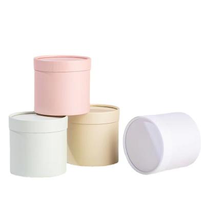 China Recyclable Wholesale Luxury Small Cylinder Rose Gift Packaging Boxes Custom Round Flower Boxes For Bouquets for sale