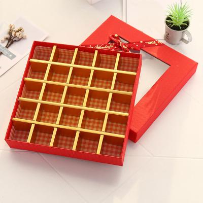 China Wholesale Custom Handmade Transparent Clear Truffle Window Candy Display Strawberry Packaging Chocolate Covered Box With Clear Lid for sale