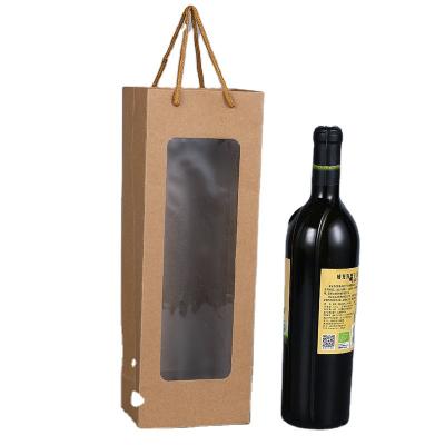 China Recyclable Colorful Paper Bag Packaging Bag Reusable Simple Wine Gift Wine Bag For Shopping Gifts for sale