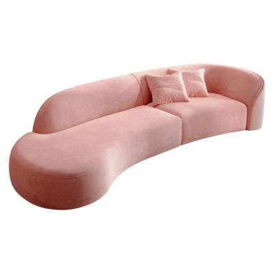 China Sofa  Bed Good price Curved Sofa Home Modern Sofa Abrasive cloth Lamb cashmere emulsion sponge for sale