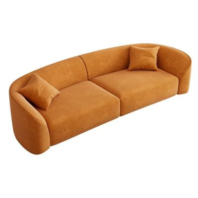 China Promotional Curved Sectional Velvet Mario Bellini Boucle Modular Sofa Sofa Bed Sofa Living Room Furniture Modern Design for sale