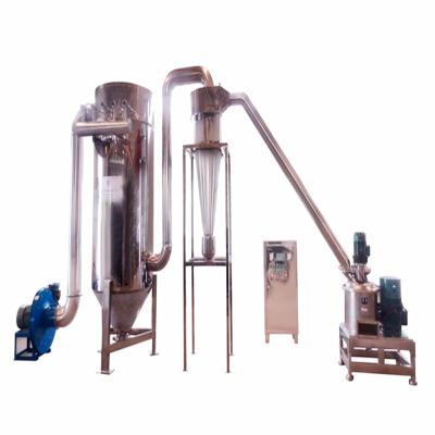 China Plastics Processing 200mesh-400mesh stainless steel superfine grains sugar salt food ultra fine powder cyclone grain grinder flour mill for sale