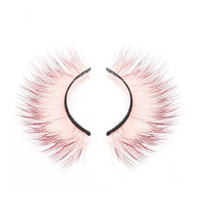 China New Fashion 2022 Colorful Party Premium Style Fake Eye Lashes Colorful Handmade Faux Mink Eyelashes for sale