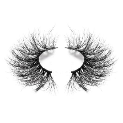 China Factory Direct Selling 25MM Natural Long Eyelash Extension Mink Mink Eyelashes Faux Mink Eyelashes Factory for sale