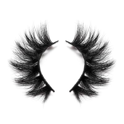 China Self-adhesive Mink Eyelashes Simple Scalloped Mink Eyelash Extensions Long Natural Newcomers 25MM Fluffy Mink Eyelashes for sale