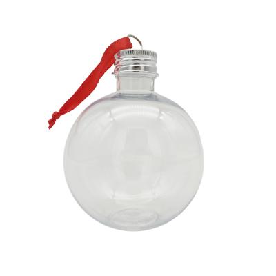 China High Quality 8cm Plastic Clear Plastic Christmas PET Bottle Decoration for sale