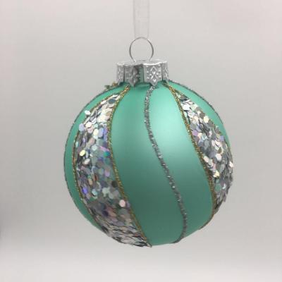 China Christmas Glass Ball Christmas Ornament OEM Christmas Baubles Bead Decor Factory for sale