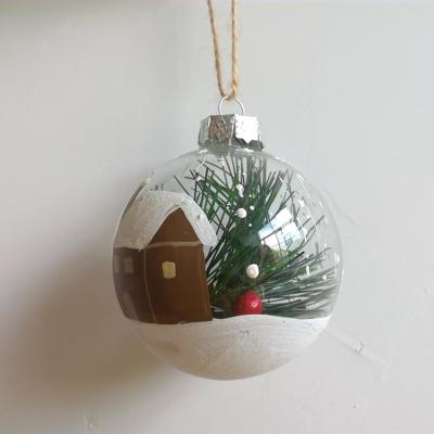 China Festival Home Decoration Glass Christmas Special Custom Ball For Christmas Home Decoration for sale