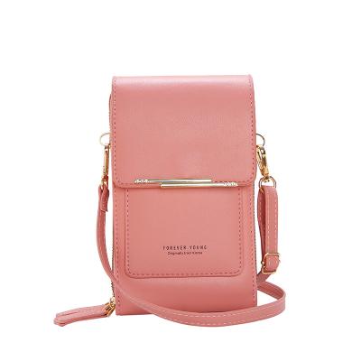 China Lady 2021 Retro Fashionable Cell Phone Bags Mini Handbags Zipper Handbags Multifunctional With Built In Wallets And Card Holder for sale