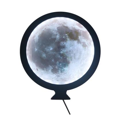 China Lighted Makeup Moon Lamp Moon Lamp Hallway Background Magic Sublimation Decorative Mirror for sale