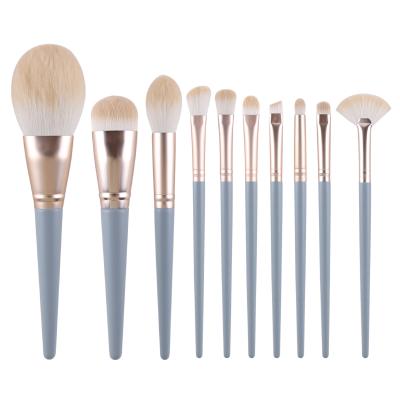 China Angular Blush Hot Sale10PCS Makeup Brush Eyeshadow Powder Lip Beauty Tool Cosmetic Makeup Brush Set for sale