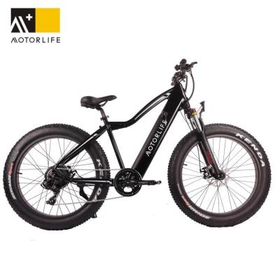 China Chinese aluminum alloy electric bike 2023 new 26 inch fat tire snow electric bike 7 speed electric bike with suspersion fork for sale