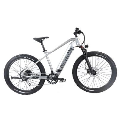 China Aluminum alloy Motorlife 27.5 inch tire aluminum alloy frame mountain electric bicycle 500w ebike with FB rear motor for sale