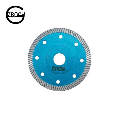 China Jade Concrete Stone Metal Glass Granite Saw Blades 105mm-125mm Tile Vitreous Ceramic Multipurpose Saw Blade For Cutting Stone Marble Super Thin for sale