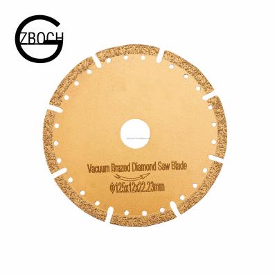 China Tile Jade Concrete Stone Metal Glass Vitreous Delivery 125mm Diameter 22.23mm Shaft Disc Marble Quick Saw Blade Welded Diamond Blade Marble Saw Blade Product For Porcelain Granite for sale