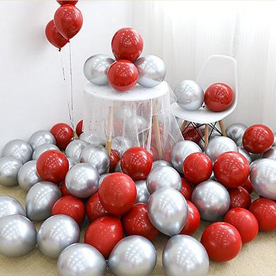 China 12 inch Chrome latex balloon METAL BALLOON birthday party wholesale for sale