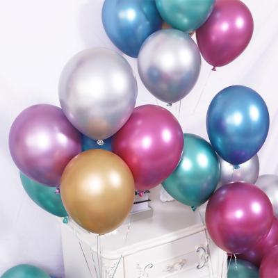 China Chrome Globos Inflatable Pearl Latex Party Helium Color Balloon Metallic Giant 12