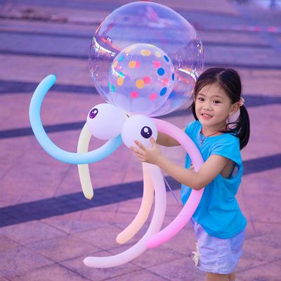 China Wholesale Party Wedding Decoration Balloons Flower Bouquet Transparent Light Led Light Cartoon Balloons $0.19 for sale