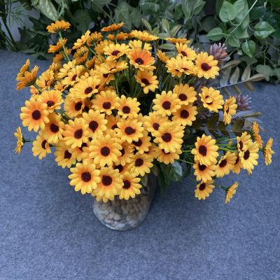 China Natural Real Touch Sunflower Bouquets Artificial Flowers For Baby Shower Decoration Wedding Home Decor for sale