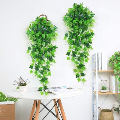 China Environmental Friendly Hot Selling Natural Touch / Hanging Plants Potted Artificial Leaf Roll for sale