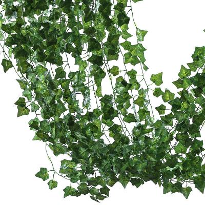 China Natural Touch / Environment Friendly Artificial Green Grape Garland Cheap Hanging Plant Vine Leaf Vines for sale