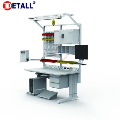 China Building Material Shops Detall Electric Adjustable Workbench Metal Portable Work Bench for sale