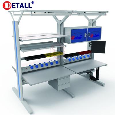 China Warehouse Detall Anti-Static Electronic Worktable Worktable with Different Accessories (CE Standard) for sale