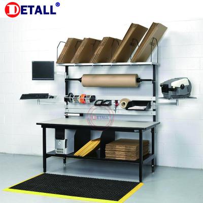 China Warehouse Detall Cold Rolled Steel Packing Workbench Warehouse Work Table for sale