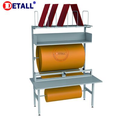 China Warehouse Detall Adjustable Industrial Packing Table For Warehouse With Carton Divider for sale