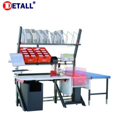 China Warehouse Detall Mobile Phone Packing Table / Station With Cutter For Electronic Factory for sale