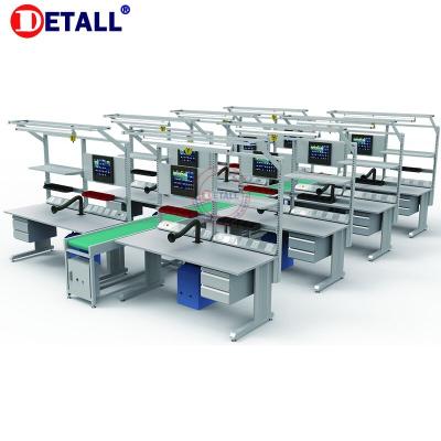 China Detall Heat Resistant Automatic Computer And Led Lights Assembling Conveyor Production Line for sale