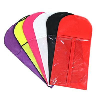 China Custom Dustproof Factory Printing Logo Blanket Pvc Dust Garment Packaging Coat Clothes Suit Cover Bag With Zipper for sale