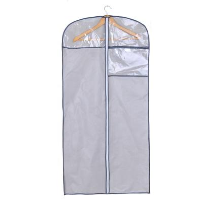 China Wholesale Logo Printing Transparent Dust Proof Clothes Bags Clear Garment Dust Cover Clothing Suit Cover Travel Bags for sale